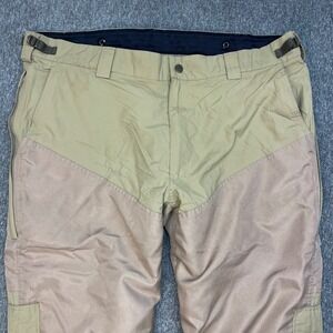 Vtg Scheels Outfitters Mens Size 40x30 Tan Khaki Outdoor Cargo Pants Snap Leg‎
